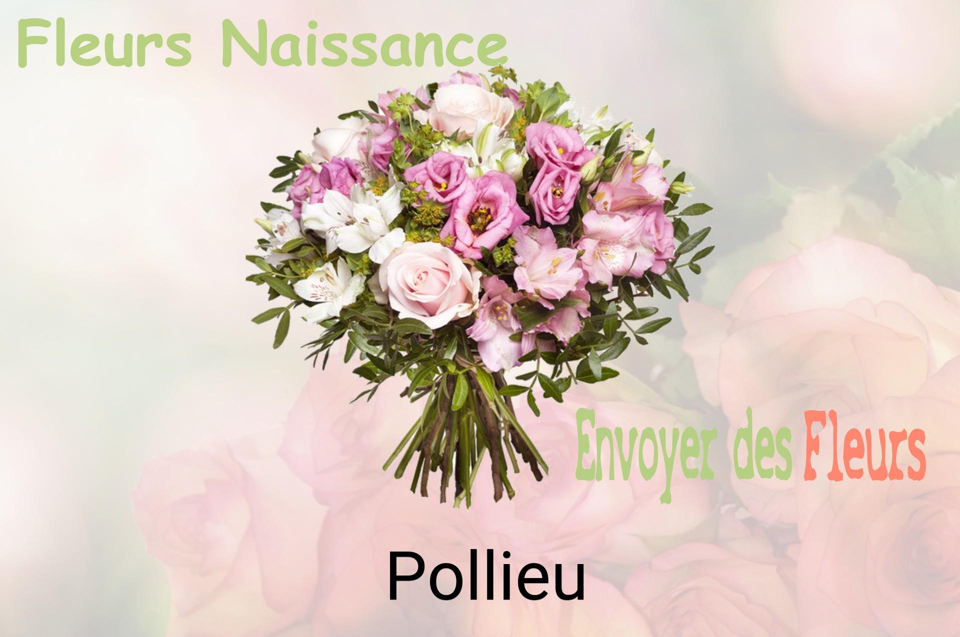 Bouquet de fleurs de naissance livré à Pollieu